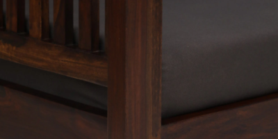 Soft Upholstered Sofa for Three with Armrest Support and Wooden Frame - Image 9