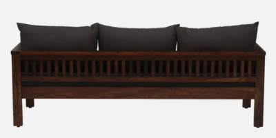 Soft Upholstered Sofa for Three with Armrest Support and Wooden Frame - Image 7