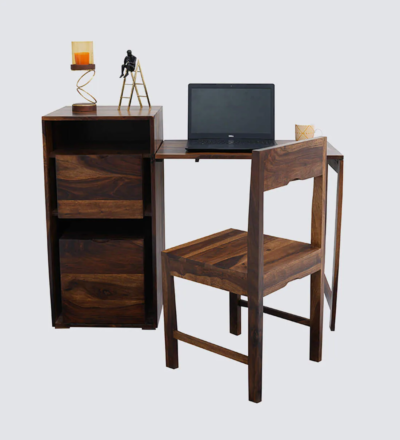 Home Study Table for Adults with Bookshelf, Drawer, and Smooth Finish - Image 5
