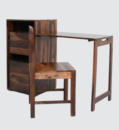 Home Study Table for Adults with Bookshelf, Drawer, and Smooth Finish - Image 11