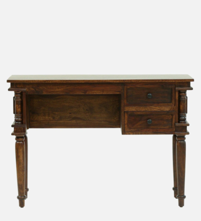 Sheesham Wood Writing Table with Compact Design and Built-In Drawer - Image 5