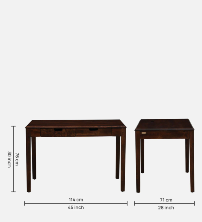 Study Table with Writing Surface and Storage Compartments for Small Rooms - Image 3