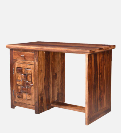 Compact Wooden Writing Desk for Daily Study and Laptop Use with Extra Storage - Image 5