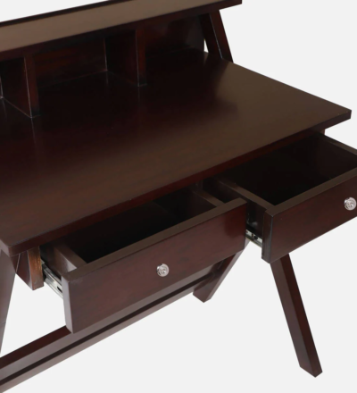 Study Table for Small Bedrooms with Under Shelf and Side Storage Drawers - Image 6