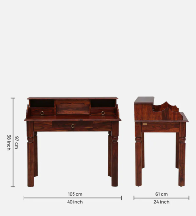 Writing Desk with Storage Drawer and Sleek Modern Look for Students - Image 3