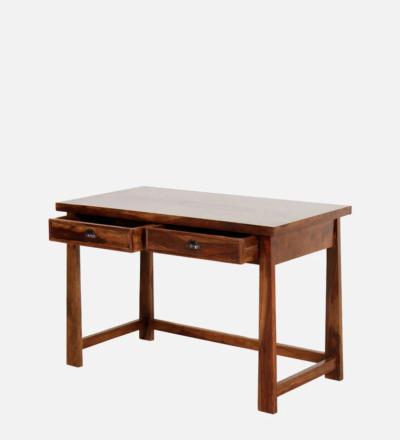 Smart Wooden Study Desk with Lamp Mount and Cable Management Slot - Image 7