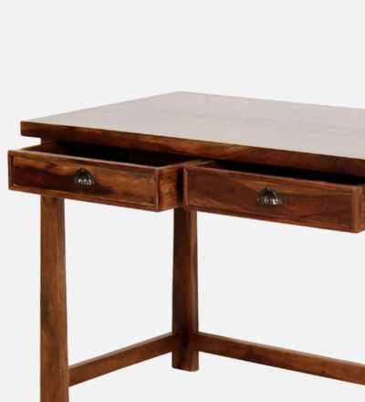 Smart Wooden Study Desk with Lamp Mount and Cable Management Slot - Image 9