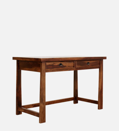 Smart Wooden Study Desk with Lamp Mount and Cable Management Slot - Image 6