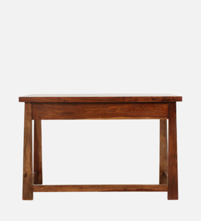 Smart Wooden Study Desk with Lamp Mount and Cable Management Slot - Image 4