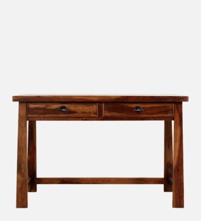 Smart Wooden Study Desk with Lamp Mount and Cable Management Slot - Image 5