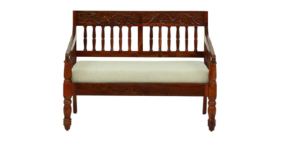 Compact 2 Seater Sofa with Velvet Fabric and Wide Armrest Support - Image 4