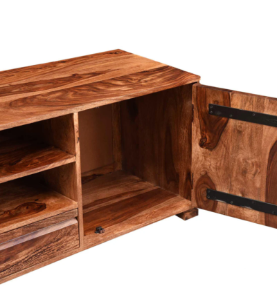 Classic Wooden TV Console with Storage Drawers in Sheesham Wood - Image 10