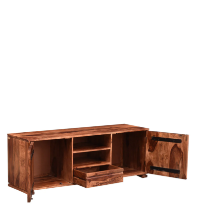 Classic Wooden TV Console with Storage Drawers in Sheesham Wood - Image 6