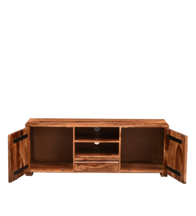 Classic Wooden TV Console with Storage Drawers in Sheesham Wood - Image 8