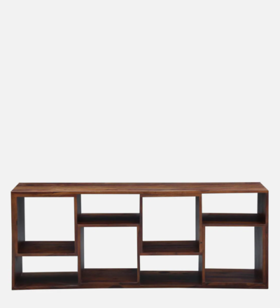 Sheesham Wood Media Unit with Smooth Finish and Entertainment Shelves - Image 5