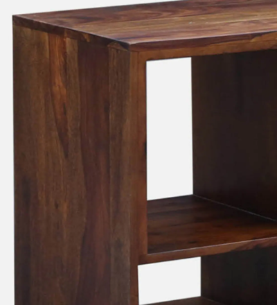 Sheesham Wood Media Unit with Smooth Finish and Entertainment Shelves - Image 8