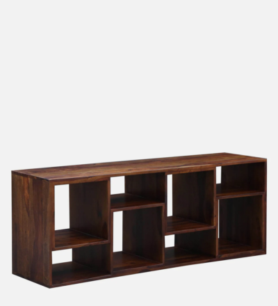Sheesham Wood Media Unit with Smooth Finish and Entertainment Shelves - Image 6