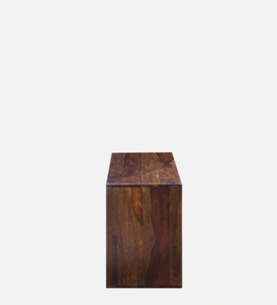 Sheesham Wood Media Unit with Smooth Finish and Entertainment Shelves - Image 7