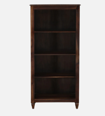 Handmade Sheesham Bookshelf with Natural Finish and Adjustable Shelves - Image 5