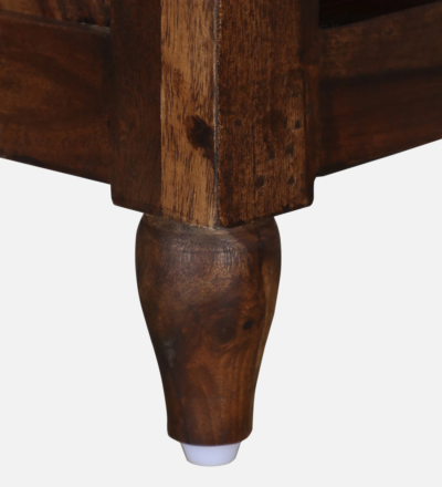 Handmade Sheesham Bookshelf with Natural Finish and Adjustable Shelves - Image 8