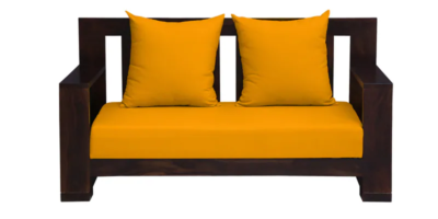 Classic 2 Seater Sofa for Couple Seating with Compact Frame and Cushions - Image 5