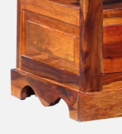 Modern Sheesham Bookshelf with Sleek Edges and Durable Construction - Image 10