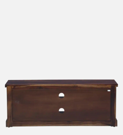 Handmade Wooden TV Console in Sheesham with Storage for Media Devices - Image 9