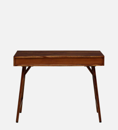 Classic Wooden Writing Table with Pull-Out Drawer and Spacious Surface - Image 5