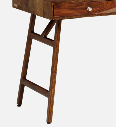 Classic Wooden Writing Table with Pull-Out Drawer and Spacious Surface - Image 9