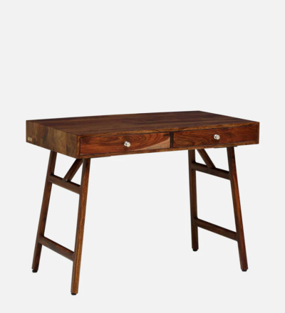 Classic Wooden Writing Table with Pull-Out Drawer and Spacious Surface - Image 7