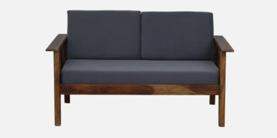 Slansko Sheesham Wood 2 Seater Sofa In Grey Colour By Sarve Furniture - Image 4