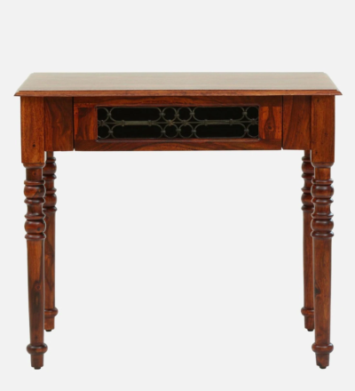Sheesham Wood Writing Desk Compact with Drawer | Sarve Furniture - Image 6