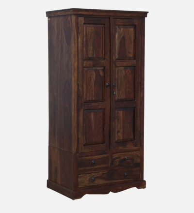 Modern Sheesham Wood Wardrobe with Storage Compartments By Sarve Furniture - Image 7
