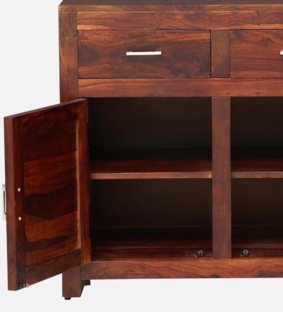 Sheesham Wood Storage Cabinet with Smooth Finish and Multiple Compartments - Image 8