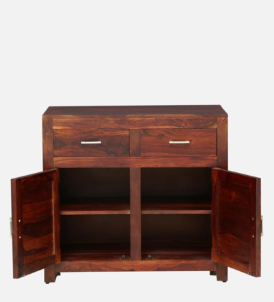 Sheesham Wood Storage Cabinet with Smooth Finish and Multiple Compartments - Image 7