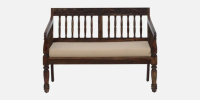 Classic 2 Seater Sofa for Drawing Room with Strong Sheesham Wood Frame - Image 4