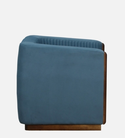 Designer One Seater Sofa for Guest Room with Polished Sheesham Frame - Image 7
