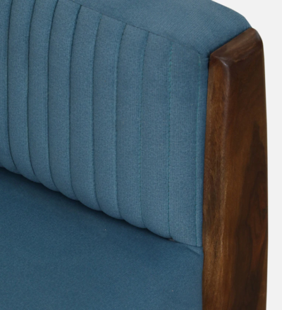 Designer One Seater Sofa for Guest Room with Polished Sheesham Frame - Image 8