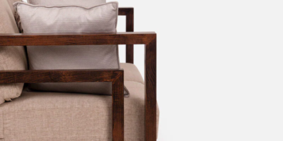 Minimalist Sheesham Wood Sofa with Fine Finish and Cozy Cushion Support - Image 8