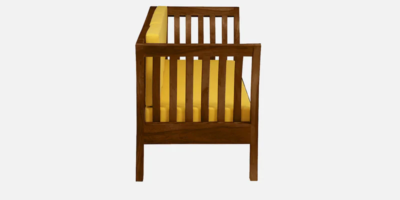 Durable Wooden Sofa with Three Cushions and Rich Color Upholstery - Image 6