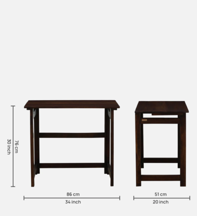 Wooden Study Table with Drawer and Bookshelf for Students and Professionals - Image 3