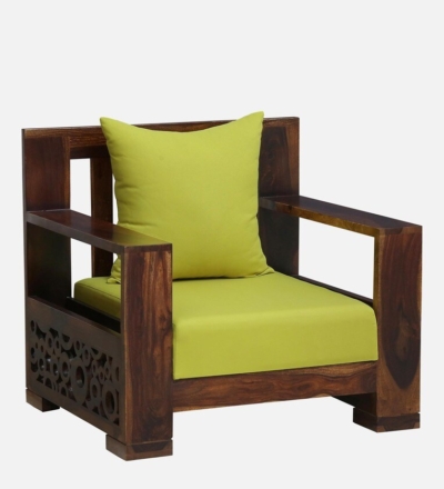 Handcrafted Sheesham Wooden Sofa with Comfortable Cushions and Sleek Design - Image 4