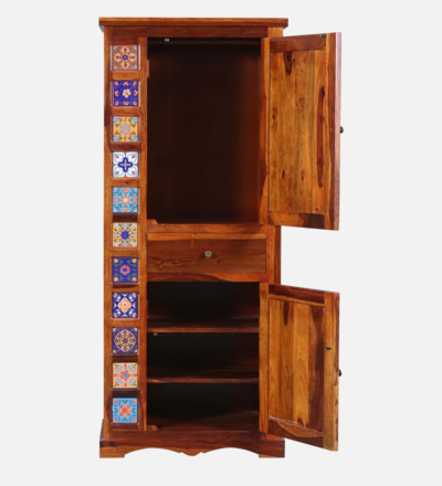 Sleek Wardrobe in Natural Sheesham Wood for Urban Bedrooms By Sarve Furniture - Image 10