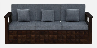 Vtrasbourg Sheesham Wood 3 Seater Sofa In Provincial Teak Finish By Sarve Furniture - Image 4