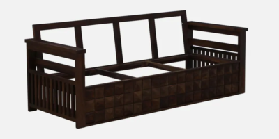 Vtrasbourg Sheesham Wood 3 Seater Sofa In Provincial Teak Finish By Sarve Furniture - Image 6