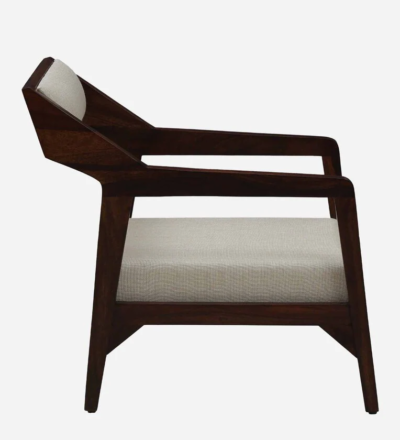 Single Seater Sofa Chair with Detachable Cushion Covers and Solid Wood Frame - Image 6