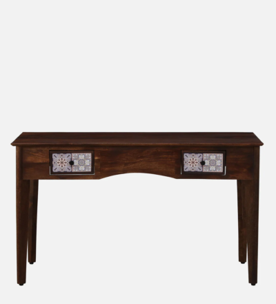 Classic Wooden Study Table with Drawer Unit for Bedroom and Study Room - Image 4