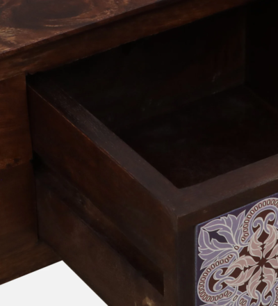 Classic Wooden Study Table with Drawer Unit for Bedroom and Study Room - Image 10