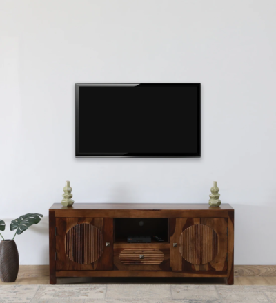 Designer Sheesham wood console with vintage look and sturdy build by Sarve Furniture