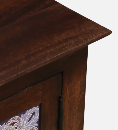 TV Entertainment Console in Sheesham with Modern Look and Metal Legs - Image 10